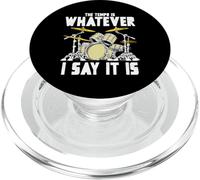 Tempo Is Whatever I Say It Is Retro Drum Grunge Vintage PopSockets PopGrip per MagSafe