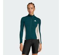 Tempo Maglia da ciclismo a maniche lunghe 3 Strisce Green / Alumina XL