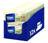 Tempo Pacchetti Di Carta Natural & Soft, 4 Veli, Resistenti In Lavatrice, Fa Box