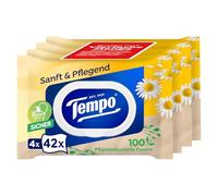 Tempo Salviette umidificate, delicate e nutrienti, 4 x 42 panni