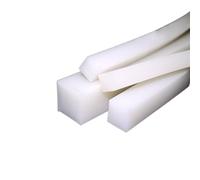 Tempo solido Guarnizione in gomma quadrata bianca Striscia sigillante in silicone solido da 1 metro da 4x4 mm a 30x30 mm Anti scivolo Attrito (Color : 10x15mm, Size : 1 Meter)