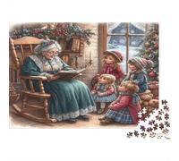 Tempo Storia Natale Puzzle Da 1000 Pezzi Per Hobbisti Di Fine Settimana, Cartone Resistente,Xmas Story Timeregalo Del Festival Di Primavera, Gioco Cerebrale 52x38cm/1000pcs