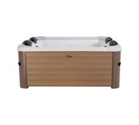 TEMPO STYLE - Vasca Idromassaggio Quadrata MSpa Oslo | 120 getti d'aria massaggianti a 3 velocità | 8 Idrogetti | Riscaldatore | Copertura termica inclusa (Oslo Amber | 160x160x65cm)