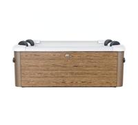 TEMPO STYLE - Vasca Idromassaggio Quadrata MSpa Oslo Amber Aero Plus | 140 getti d'aria massaggianti a 3 velocità | 8 Idrogetti | Riscaldatore | Copertura termica inclusa | 180x180x65cm