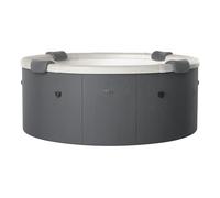 TEMPO STYLE - Vasca Idromassaggio Rotonda MSpa Denver | 1.82 Ø x 0.70 H | 130 getti d'aria massaggianti | 8 Idrogetti | Riscaldatore | Copertura termica inclusa