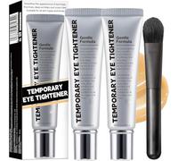 Temporary Eye Tightener, Temporary Under Eye Tightener Cream with Brush, Eyes Bags Remover Cream, Face Tightening Smoothing Primer, Reduces Fine Lines and Wrinkle,Puffiness Dark Circles (2)