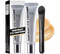 Temporary Eye Tightener, Temporary Under Eye Tightener Cream with Brush, Eyes Bags Remover Cream, Face Tightening Smoothing Primer, Reduces Fine Lines and Wrinkle,Puffiness Dark Circles (1)