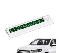 Temporary - Numero di telefono Temporary Parcheggio Card 11,6 x 2,7 x 0,9 cm | Mini Glow Magnetic Traceless, Numero Temporrario, SUV e Display numerico telefono