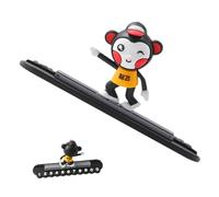 Temporary Parcheggio Number Plate | Cartoon Skateboard Scimmia Dashboard Decor For Cars and Parcheggio Needs Temporary Parcheggio Segno | Small Car Dashboard Accessory With Skateboard Monkey