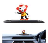 Temporary Parcheggio Number Plate | Cartoon Skateboard Scimmia Dashboard Decor For Cars and Parcheggio Needs Temporary Parcheggio Segno | Small Car Dashboard Accessory With Skateboard Monkey