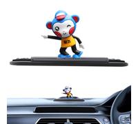 Temporary Parcheggio Number Plate | Cartoon Skateboard Scimmia Dashboard Decor For Cars and Parcheggio Needs Temporary Parcheggio Segno | Small Car Dashboard Accessory With Skateboard Monkey