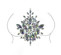 Temporary Tattoos Fake Tattoo Stickers Chest Jewels Crystal Diamond Acrylic Strass DIY Face Stickers XT-08