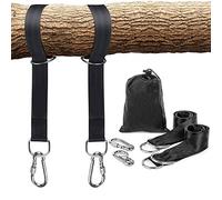 Temporaryt Corda per Altalena, 2 Kit per Appendere Gli Alberi di Sicurezza per Moschettoni e Anelli a D, Cinturini in Poliestere Perfetto per Le Cinghie del Kit per Appendere L'amaca, Fino 1000kg