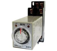 Temporizzatore 0-3 minuti H3Y-2 Relè temporizzato con ritardo di accensione 8 pin con presa AC220V/AC110V/DC24V/DC12V(DC24V)