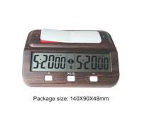Temporizzatore da palestra, Concorso timer digitale for scacchi Conto alla rovescia Orologio da gioco da tavolo Cronometro multifunzionale professionale for l'insegnamento della formazione(Wood color)
