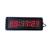 Temporizzatore dell'orologio da palestra, conto alla rovescia su un lato Display digitale a LED for allenamento, temporizzazione del discorso Molteplici modalità(2PCS Button)