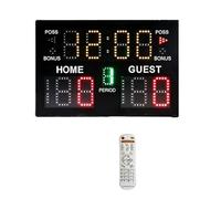 Temporizzatore dell'orologio da palestra, tabellone segnapunti elettronico con Tirpod e telecomando for basket, ping-pong, calcio, tennis Molteplici modalità