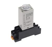 Temporizzatore di ritardo 0-60Min H3Y-2 DC12V DC24V AC110V AC220V Relè temporizzato con mini relè base PYF08A a 8 pin(220v Ac,3S Second)