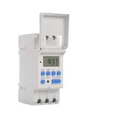 Temporizzatore digitale programmabile su guida DIN 2P 220VAC 12V / 24V DC 15A 16 orari On Off 15min-24h -10-40℃(DC24V)