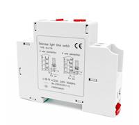 Temporizzatore Luci Scale 230V DIN per Scale Interruttore a Tempo Timer Regolabile Da 0,5A 20 Minuti Relè 220VAC