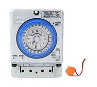 Temporizzatore meccanico, AC220V 10A 15 minuti Relè temporizzatore manuale/automatico 24 ore su 24 per luce e attrezzatura