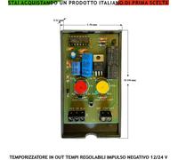 Temporizzatore Tempo Ingresso e Uscita Regolabile 12/24 V Relè Uscita 4 A C. NA