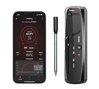 ThermoPro TempPro TP961 Termometro Barbecue Carne Wireless 150m Bluetooth da Cucina per Forno Grill Affumicatore Girarrosto Airfryer Sicuro in Lavastoviglie con Sonda Inossidabile IP67