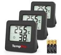 TempPro TP157 3 pezzi digital indoor thermometer, home thermometer