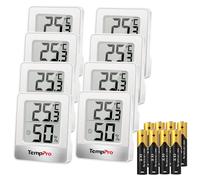 TempPro TP49 8 Pezzi Piccolo Igrometro Digitale Termometro Dell'atmosfera