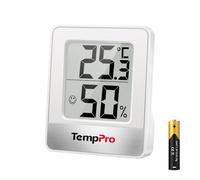 TempPro TP49 Mini Igrometro Termometro Digitale, Interno per Casa,Bianco | Monitor di Temperatura e Umidità per Ambienti, con Livello di Comfort, per l'ufficio a casa, Precedentemente ThermoPro