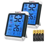 ThermoPro TP55 2 Pezzi Termometro Igrometro Digitale da Interno per Casa Misuratore di umidità e Temperatura da Ambiente Termoigrometro Professionale con Schermo Touchscreen e Retroilluminazione