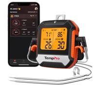 TempPro TP904 Termometro Bluetooth per carne con 2 sonde di temperatura | Termometro cucina Termometro alimentare intelligente digitale per la cucina barbecue griglia forno Precedentemente ThermoPro