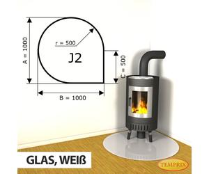 Temprix J2 Protezione Antincendio Vetro Piastra Base 1000x1000x6mm