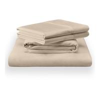 TEMPUR Completo Lenzuola Cotone Classico Arenaria - Queen Size