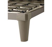 Tempur Gambe per letto standard a doppio piede per telaio del sistema Flex autoportante, plastica, marrone, cappuccino, 29 cm