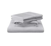 Tempur Luxe egiziano foglio di cotone set Silver Mist - Split Cal King