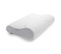 TEMPUR Original cuscino cervicale basso, cuscino ergonomico di sostegno al collo per chi dorme sul fianco e sulla schiena, sensazione rigido, S (50 x 31 x 8/5 cm)