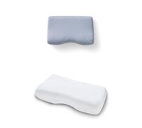 TEMPUR Set composto da cuscino Noxara taglia M e federa in jersey (Bianco) | TEMPUR Cuscino ergonomico cervicale per chi dorme sulla schiena e sul fianco con federa abbinata color bianco