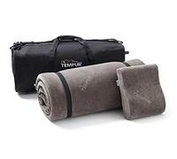TEMPUR Set da viaggio 3 pezzi con pratico trolley, 5,5 kg | Cuscino da viaggio e materasso da viaggio, perfetto per i viaggi