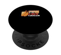 Tempura è il mio linguaggio d'amore Tempura Umorismo Appassionati di cibo PopSockets PopGrip Adesivo