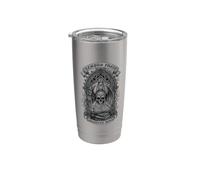 Tempus Fugit Memento Mori - Clessidra gotica con teschio alato Bicchiere termico in acciaio inox doppia parete