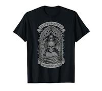 Tempus Fugit Memento Mori - Clessidra Gotica con Teschio Alato Maglietta
