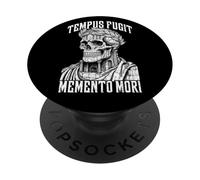Tempus Fugit Memento Mori Stoico Imperatore Romano Teschio Stoicismo PopSockets PopGrip Adesivo