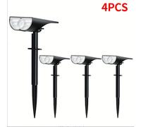 TEMU 1/2/4 pezzi Solari da Esterno per Paesaggi 40 LED Multicolore RGB Solare Luci per Alberi e Regolabili per Giardini, Cortili, Decorazioni Festive, Passeggiate nel , del Prato