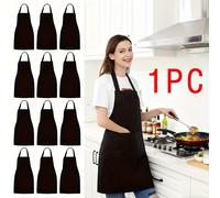 TEMU 1/3 pezzi di grembiule stile grembiule, tessuto in poliestere, unisex, resistente e dotato tasche, per cucinare, chef, barbecue, dipingere e , grembiule universale