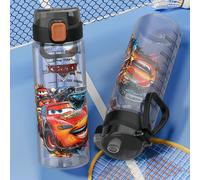 TEMU 1 Bottiglia in Plastica Disney Cars da 20oz 600ml, Design Stampato, Bottiglia in Plastica, Tappo a , e Antigoccia, per Viaggi, , Regali per Compleanni, Natale, Halloween, Ringraziamento