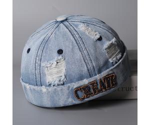 TEMU 1 cappello in lavato e sfilacciato, con 3D di lettere in uno stile e audace. Design unisex, a circonferenze della testa grandi, che rende il più piccolo. Traspirante per ed estate