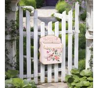 TEMU 1 cassetta postale multicolore con design di uccelli e fiori, perfetta per di giardini domestici, da come cassetta postale decorativa, per decorazioni vintage di fattorie o negozi di fiori