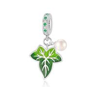 TEMU 1 ciondolo a forma di foglia di edera in rame , per di braccialetti o collane da indossare tutti i o come regalo per fidanzati/fidanzate