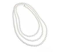 TEMU 1 Collana lunga con finte perle per donna, 150 cm, perline , catena vintage per , con , perfetta per l'uso e come regalo per la tua fidanzata o moglie
